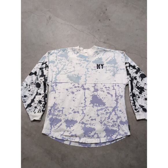 Spirit Jersey NYC Adult M White AOP Paint Splatter New York - Picture 1 of 7